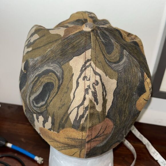 Vintage Gore-Tex Camouflage Camo Hunting Lined Cap Hat Made USA Goretex retro - Picture 4 of 4